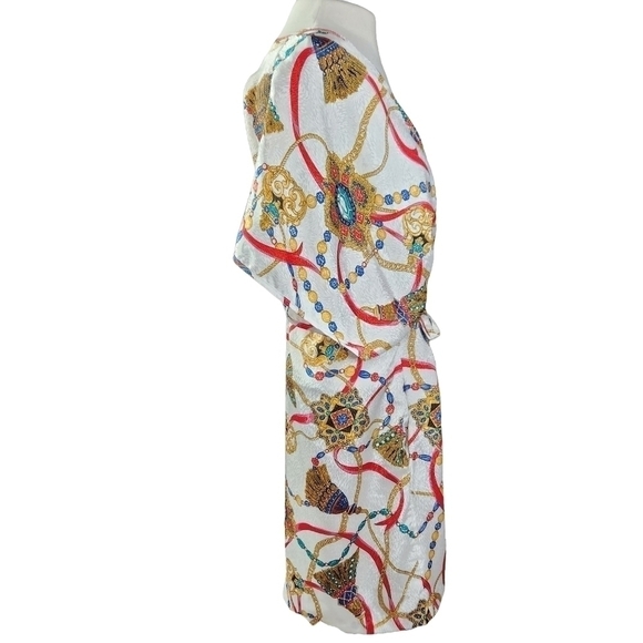 𝅺Bonjour Vintage Silky Robe - Picture 3 of 5